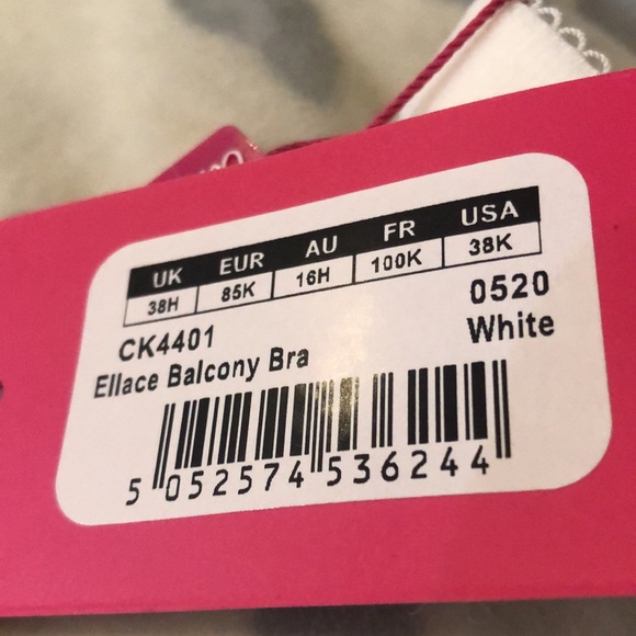 38K CURVY KATE Ellace Balcony Bra white BNWT - Picture 7 of 7